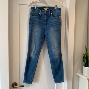Madewell jeans 10” high-rise skinny crop 28
